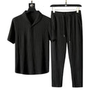 Conjunto Camiseta + Calça Masculina de Linho