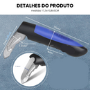 Medidas da Alça de Suporte em cm. Cabo da Alça tem 15 cm, Largura da Alça 4 cm, Largura da parte metálica 1,5 cm, comprimento da parte metálica da Alça que encaixa no U da fechadura 7 cm.