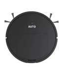 Aspirador robô preto pronto para limpesa de todos os ambientes mesmo com móveis.