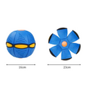 Medidas aproximadas do brinquedo na função bola, com diâmetro de 16 cm, e de disco com 23 cm. 