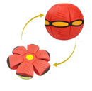 Brinquedo nas formas das funções Disco e Bola. Cor vermelha.