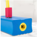 Detalhe da base do Pula pula onde mostra a abertura para efeito do som quando em uso.