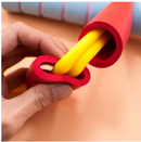 Mostra as borrachas internas do cabo do Pula pula.