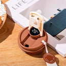 Tampa do Copo Térmico Inteligente inteligente para facilitar a limpeza.