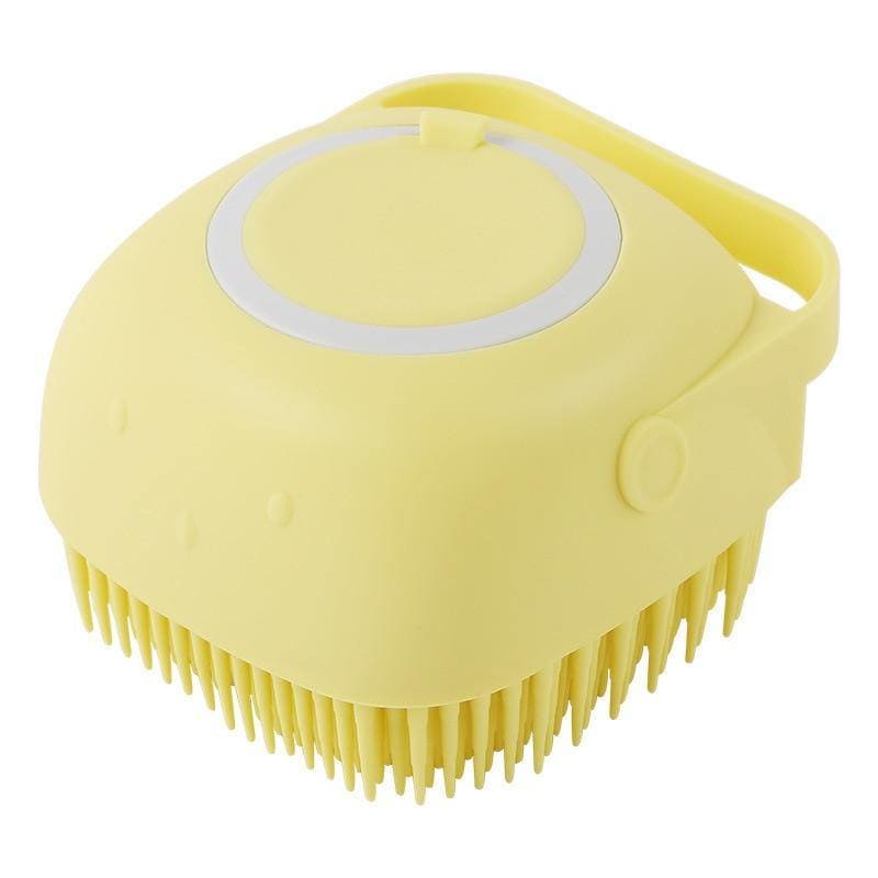 Massageador para pets que remove pelos soltos e melhora a circulação sanguínea.