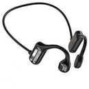Fone de Ouvido por Condução Óssea Bluetooth 5.1 preto com design ergonômico.