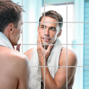 Kit Espelho Adesivo resistente à umidade, ideal para decoração de banheiros e cozinhas.