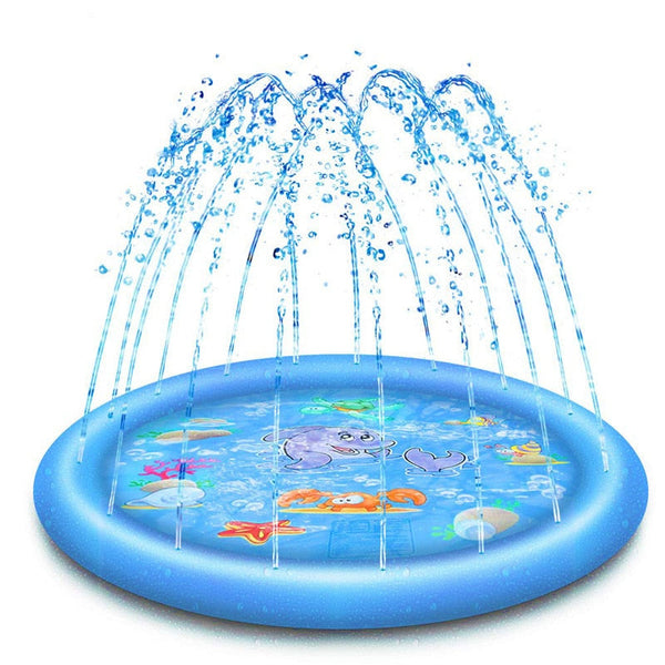 Piscina Inflável para Pets cheia de água, conforto diversão e refresco para cães nos dias quentes.