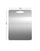 Tamanho da tábua média é 20cm x 29cm.