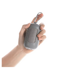 para ideia do tamanho que cabe na palma da mão cor cinza