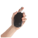 para ideia do tamanho que cabe na palma da mão cor preta